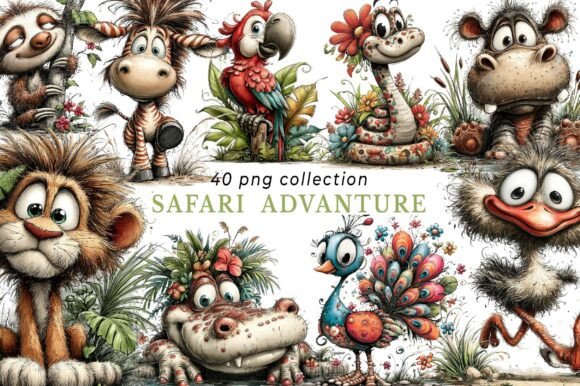 Download Whimsical Safari Clipart Bundle - Whimsical Collection