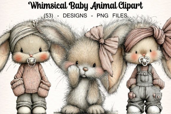 Download Whimsical Baby Animal Clipart - Whimsical Collection