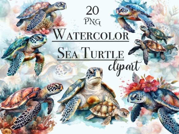 Download Watercolor Sea Turtle Clipart - Sea turtle clipart Collection