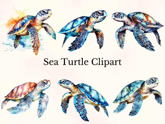 Download Watercolor Sea Turtle Clipart - Sea turtle clipart Collection