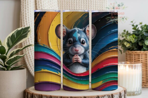 Download Whimsical Animal Art Painting Tumbler - Whimsical Collection