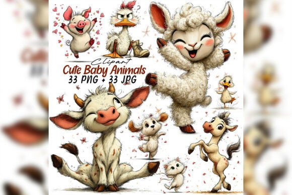 Download Whimsical Baby Animals Clipart Baby Png - Whimsical Collection