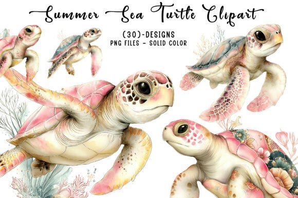Download Summer Sea Turtle Clipart - Premium Resources