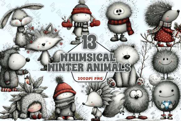 Download Whimsical Winter Animals PNG - Whimsical Collection