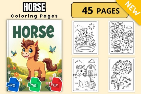 Download Cute Horse Coloring Pages - Cute horse Collection