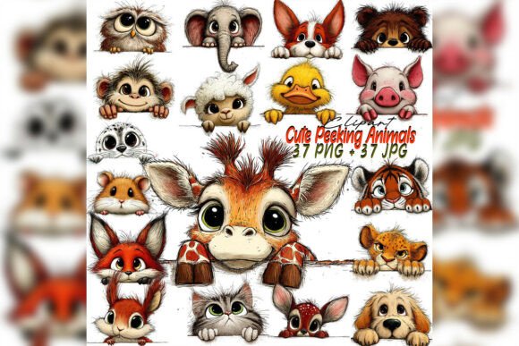 Download Whimsical Peeking Animals Love Quotes - Whimsical Collection