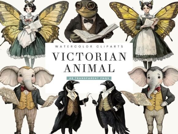 Download Victorian Whimsical Animal Clipart - Whimsical Collection