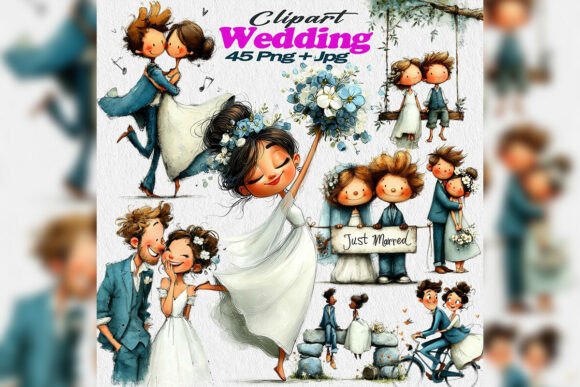 Download Whimsical Wedding Kids PNG Clipart Bride - Whimsical Collection
