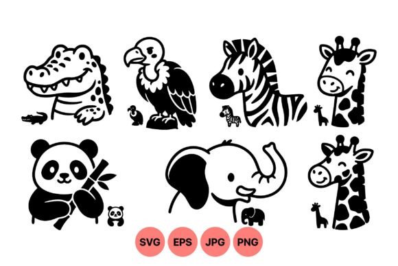 Download Cute Safari Animal Clipart Pack - Cute safari animal clipart Collection