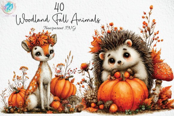 Download Whimsical Woodland Fall Animals Clipart - Whimsical Collection