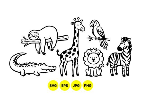 Download Cute Safari Animal Clipart Pack - Cute safari animal clipart Collection