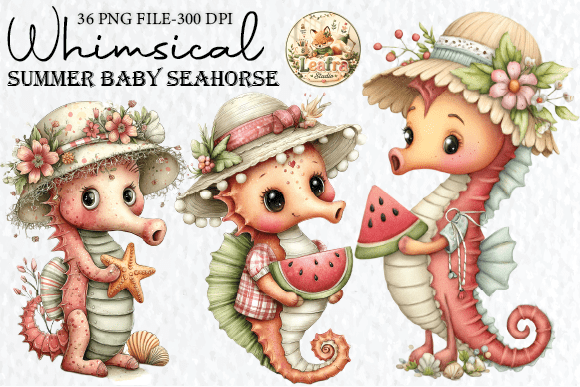 Download Whimsical Summer Baby Seahorse Clipart - Whimsical Collection