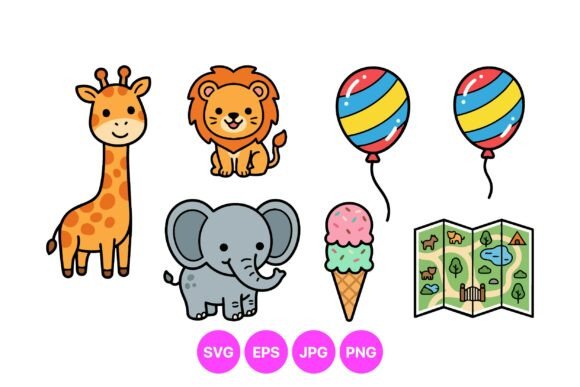 Download Cute Safari Animal Clipart Pack - Cute safari animal clipart Collection